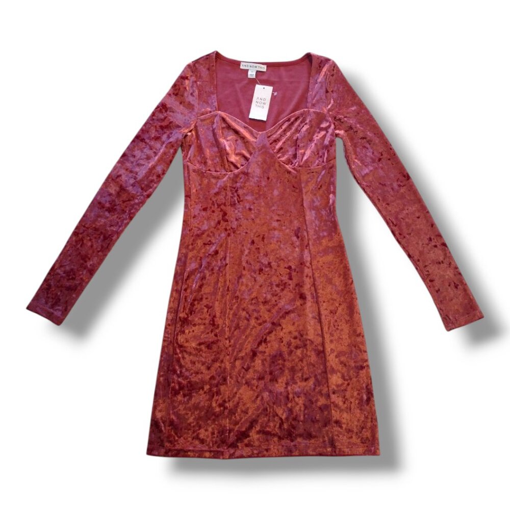Macy's And Now This Velvet Mini Dress